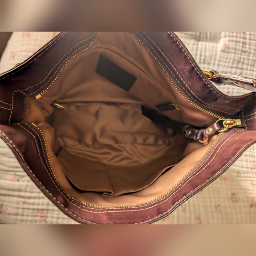 Coach Elegant Brown Leather Patchwork Women's Bag - image 5